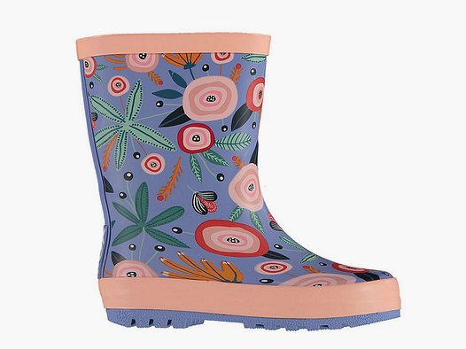 Rubber rain boots for children, multicolored