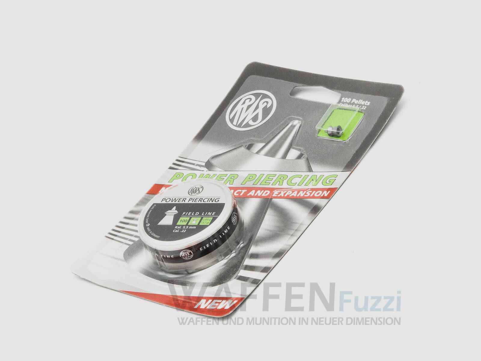 RWS Power Piercing Kaliber 5,5mm Field Line 100 Diabolos