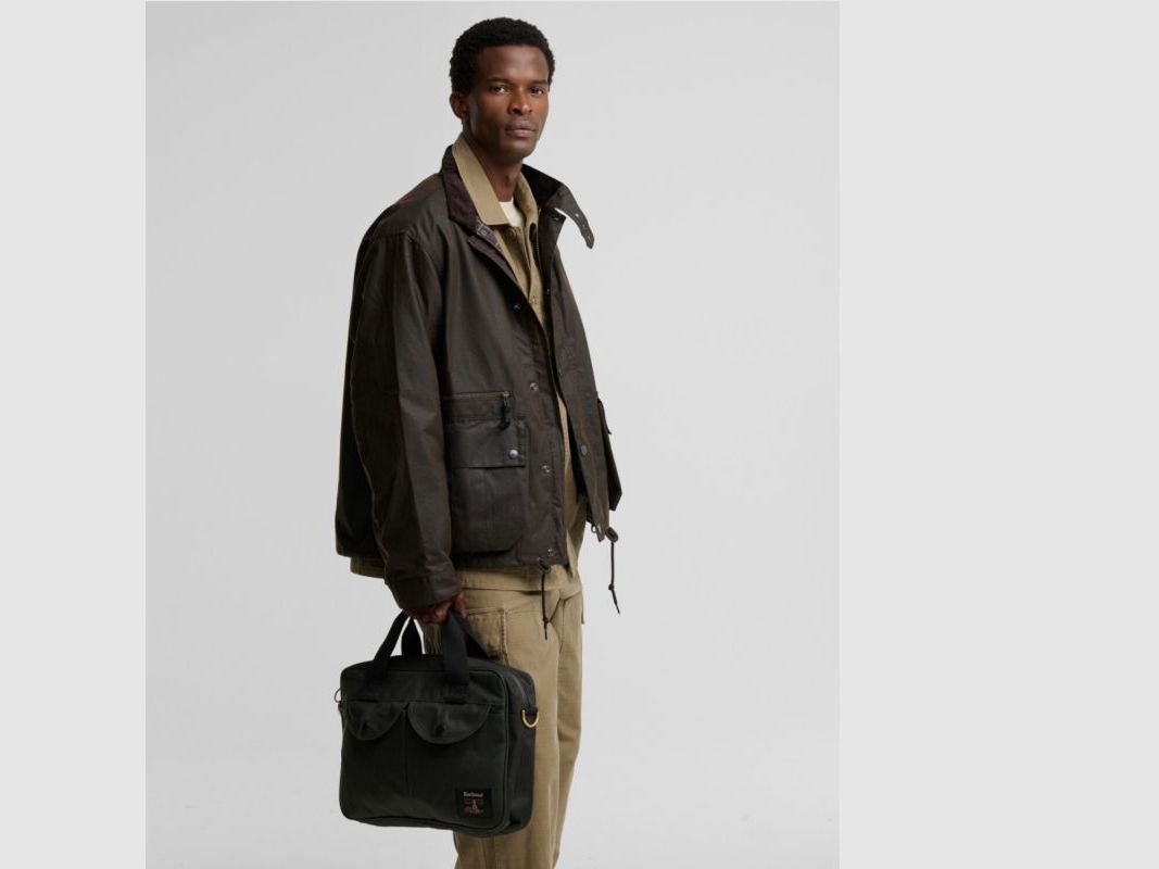 Barbour Laptop-Tasche Field Wax | sage, Bild 4 von 6