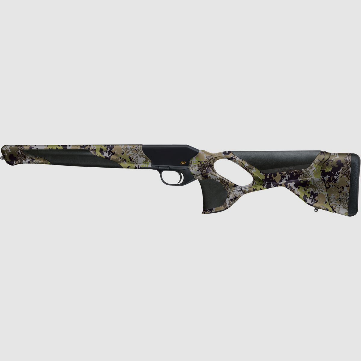 Blaser R8 Blaser Ultimate Calcio HunTec Camo con calcio anteriore 17mm - schienale del calcio regolabile
