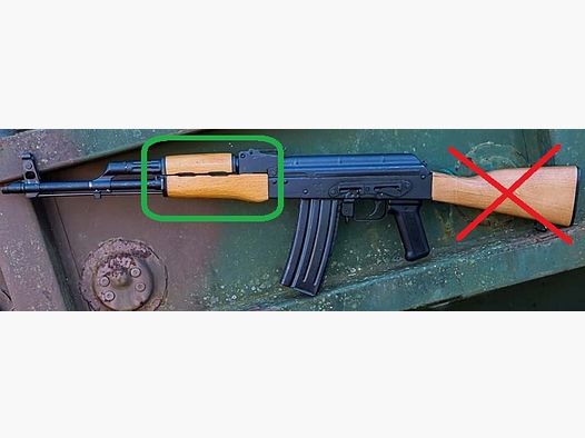 Guanti S.U.C.H.E rumeni "Sahne-Toffee" per AK di Cugir per AKM / WASR