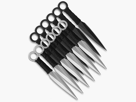 Set di 12 coltelli da lancio Kunai