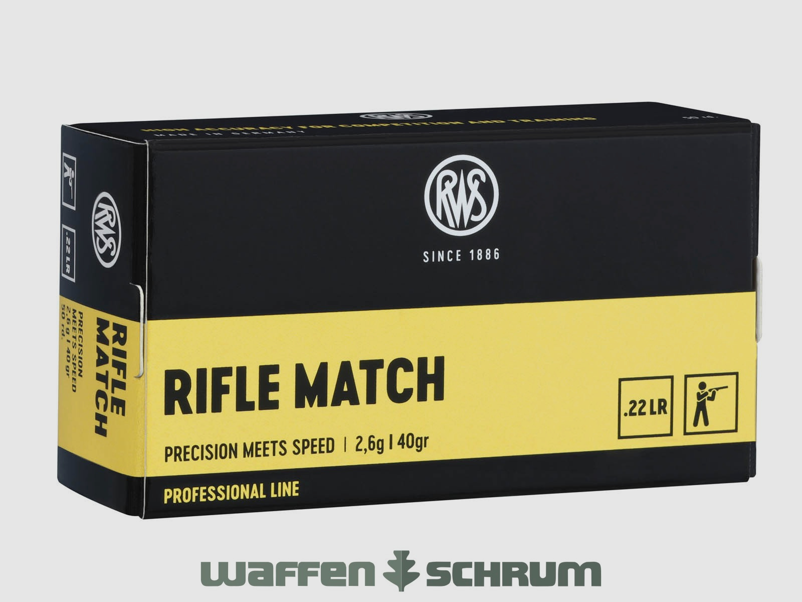 RWS Rifle Match 2,6g - 40gr. .22lr