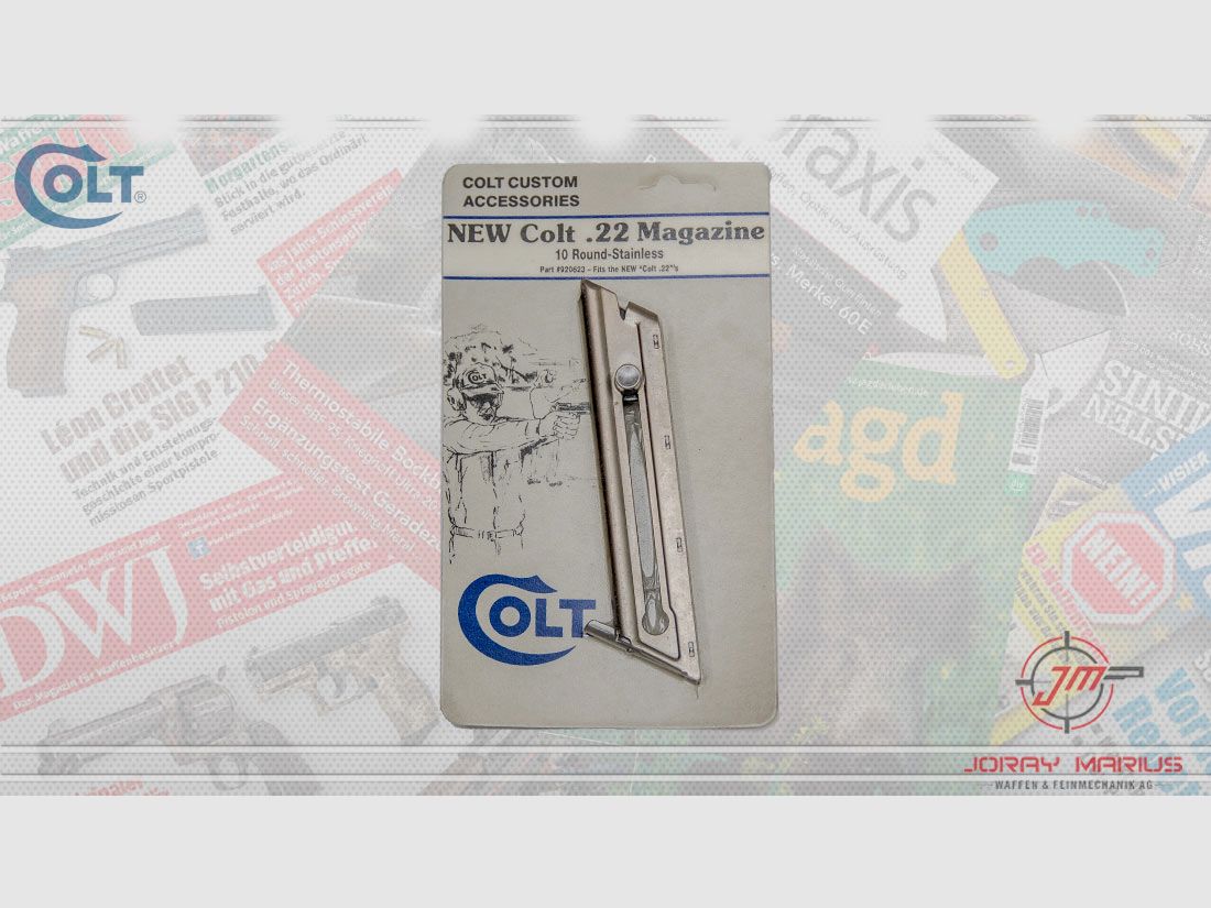 Colt .22 Magazin .22lr, 10-Schuss, Nickel