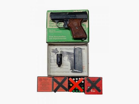 Rhöner Sportwaffen GMBH 8mm SM Mod 15 mit 7er Magazin Schreckschuss Pistole