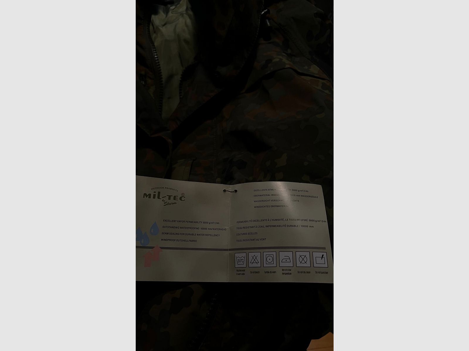 Mil-Tec BW Rain Protection Jacket