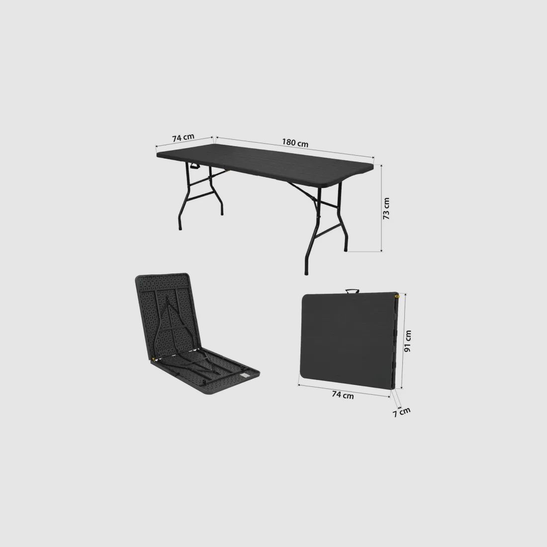NC1618 Camping table Nils Camp in anthracite