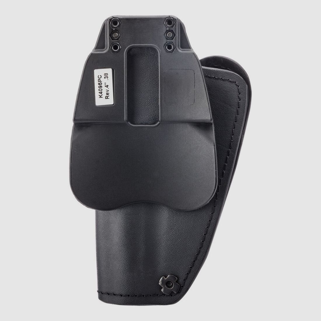 Front Line Holster Open Top Kydex Paddle padded 4" Rev. 357