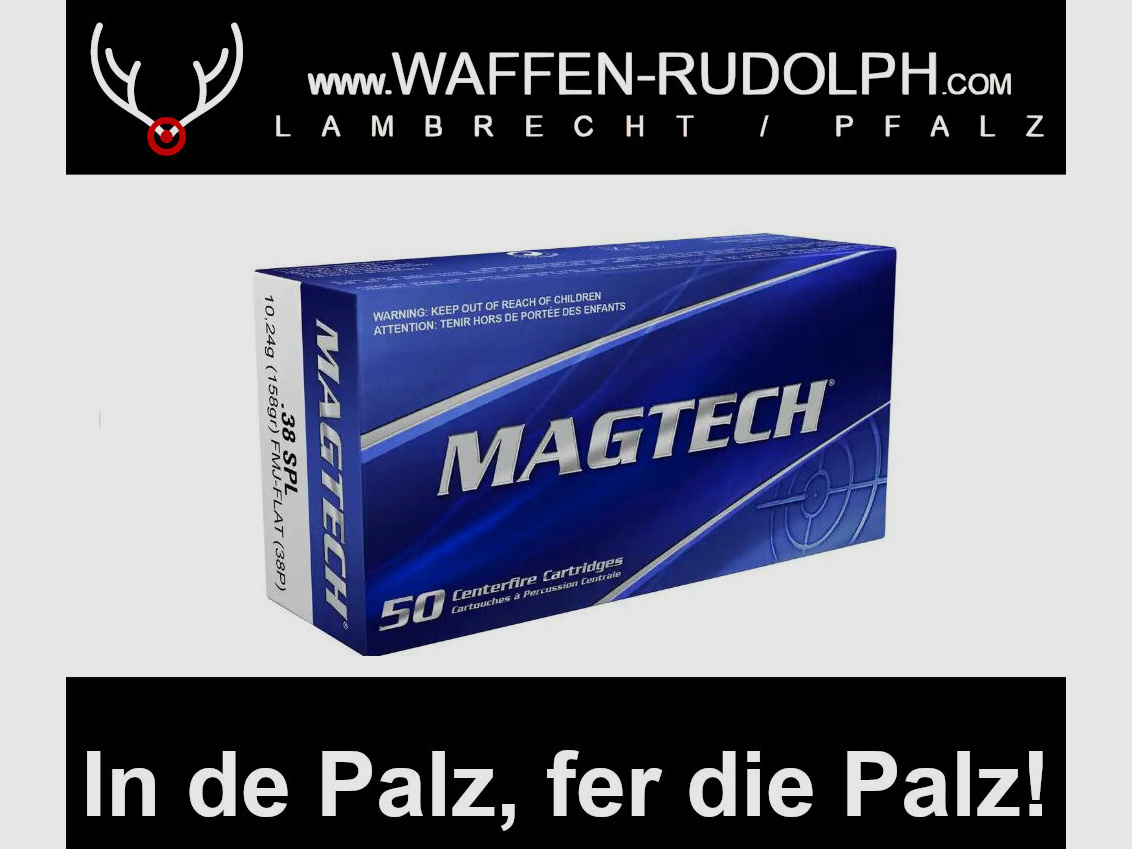 Magtech Vollmantel Flachkopf CTGE 38Special 10,2g/158grs. *EWB pflichtig