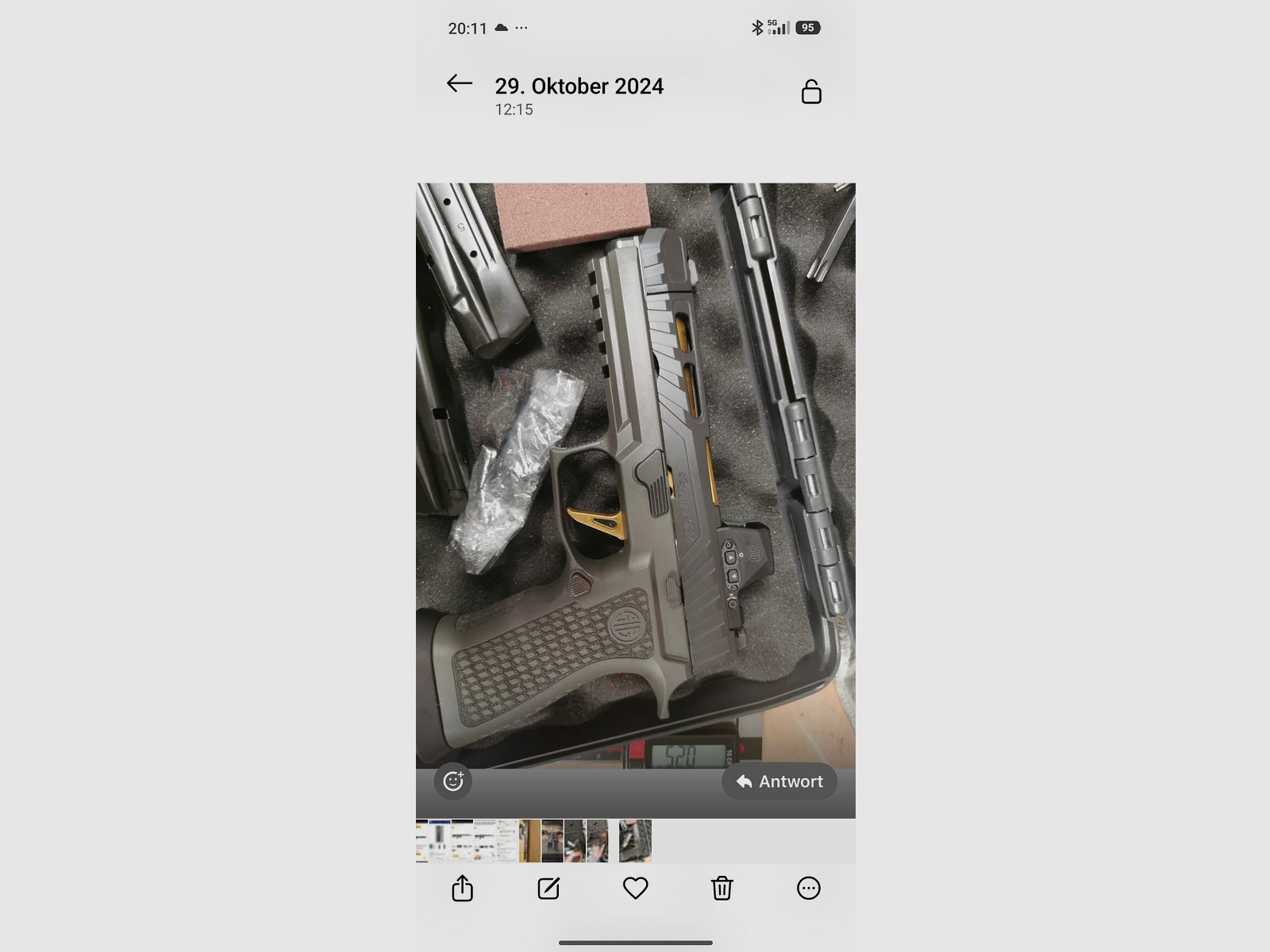 Sig Sauer P320 Spectre COMP pistool met rode stip Romeo