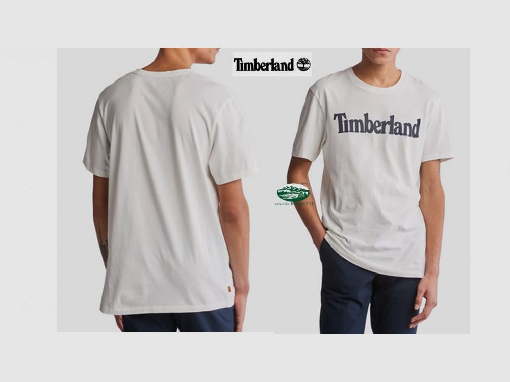TIMBERLAND T-Shirt Rundhals mit Logo Kennebec River Farbe Weiß 100
