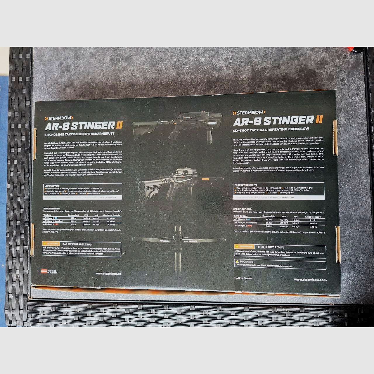 AR6 StingerII Compact en AR6 StingerII Tactical (wegens emigratie)