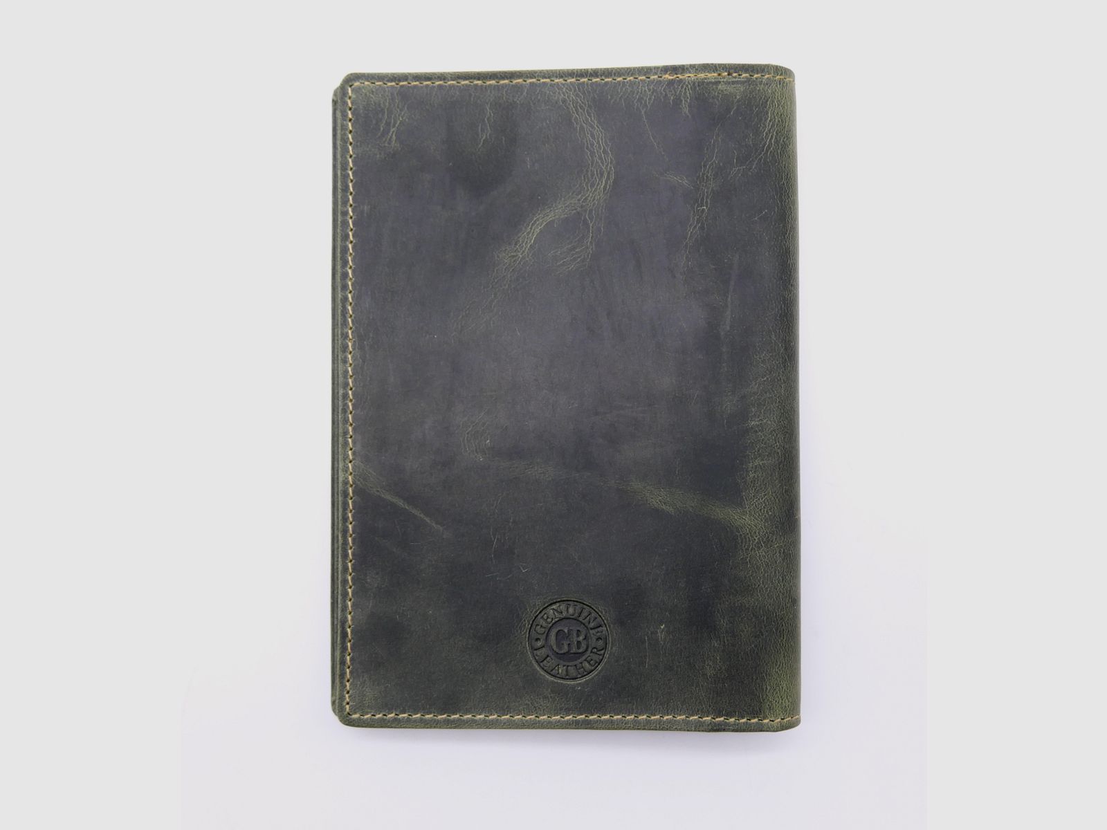 Greenburry leather hunting license folder ID folder case deer olive 328B-RS-30