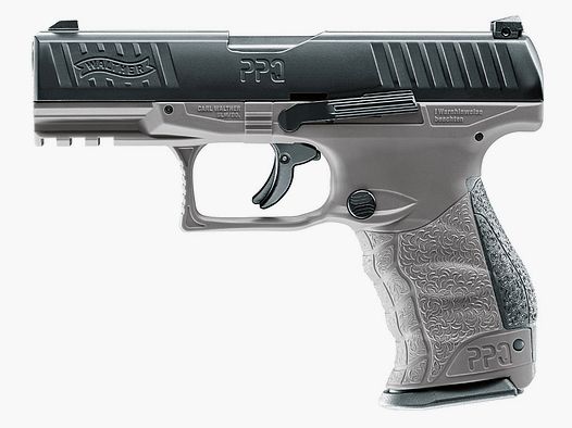 CO2 Pistole RAM Markierer Walther PPQ M2 T4E tungsten gray fĂĽr Gummi-, Pfeffer- und Farbkugeln Kaliber .43 (P18)