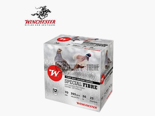 25 Cartucce WINCHESTER Special Fibre 36g cal 12/70