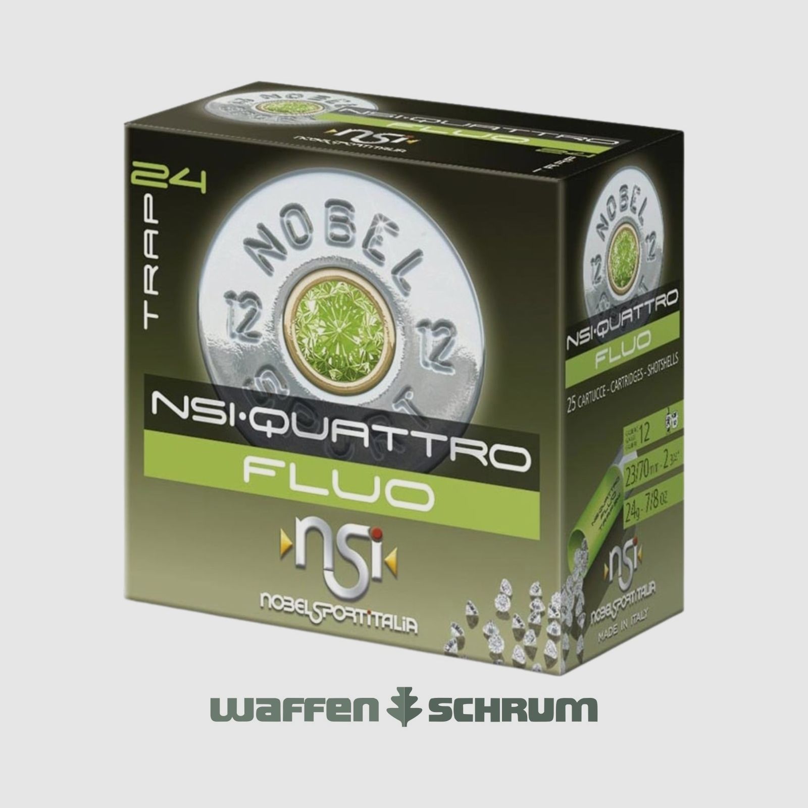 Nobel Sport Italia Quattro FLUO 12/70 T7,5 2,4mm - 24g