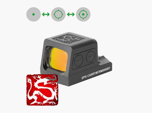 Holosun Reflexvisier RONIN-EPS-CARRY-GR-MRS mit grünem Wechselabsehen: 2MOA Dot & 32MOA Circledot