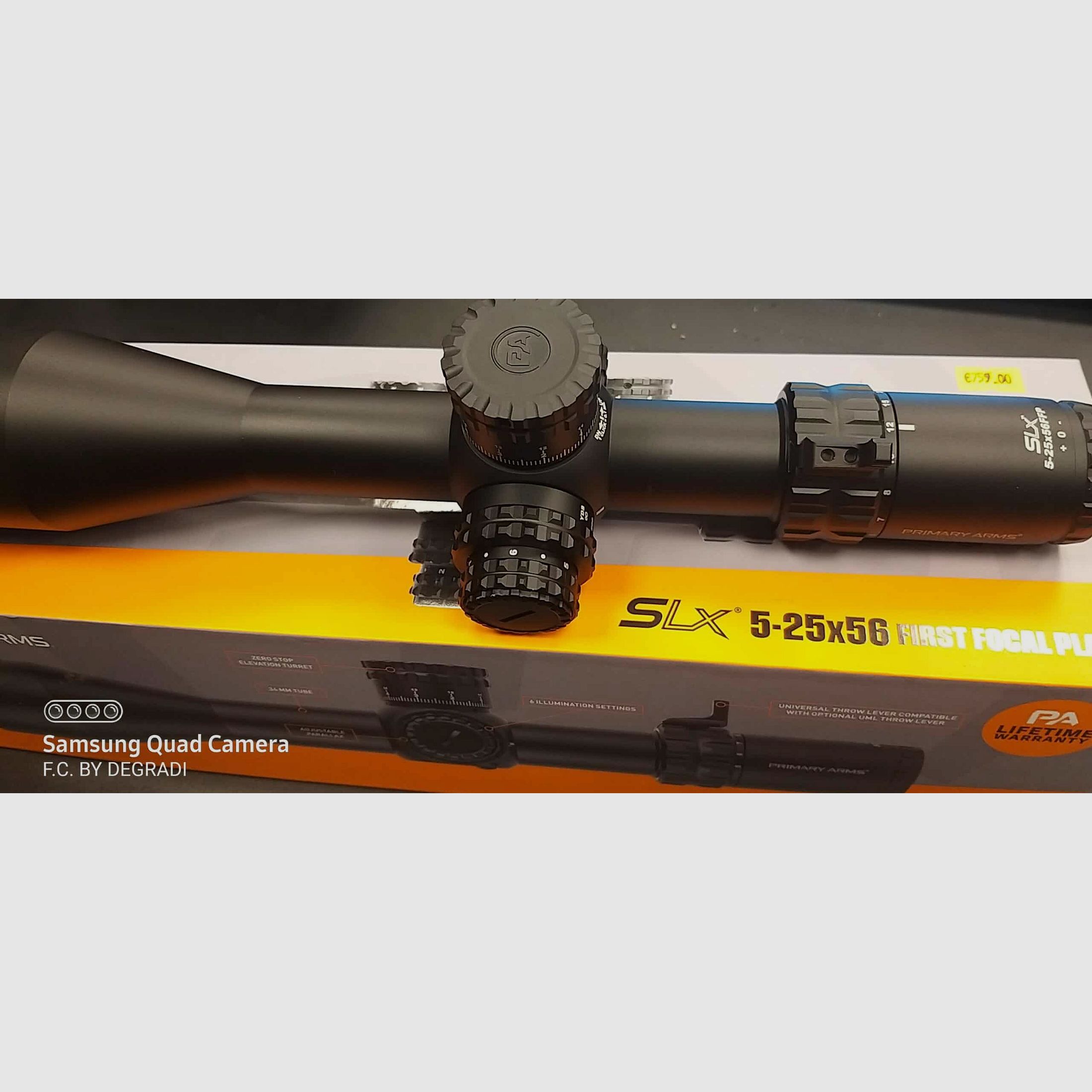 PRIMARY ARMS SLX 5-25×56 FFP, immagine 3 di 4