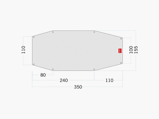 Tatonka Sábana de suelo Floor Sheet PE Arctis 2 blanca