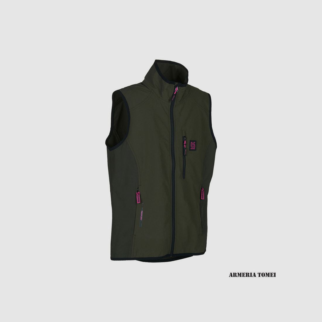 Vest – Women – Univers – Hunting elastic outdoor green/fuchsia, image 3 of 4