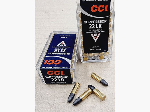 .22LR 45grs CCI Suppressor Subsonic No. 957 50Stk.