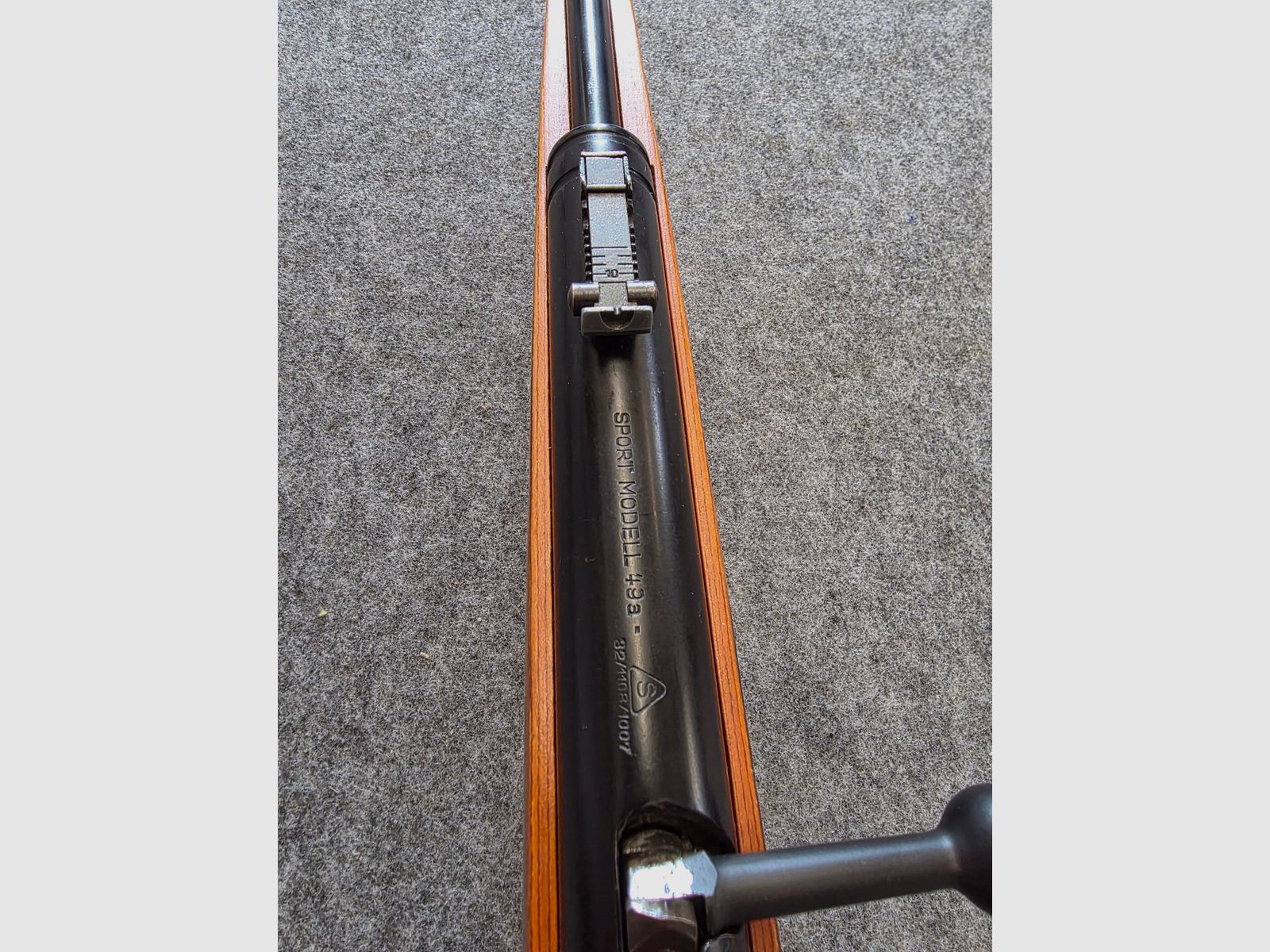 Haenel Mod. 49a good quality with laminated wood stock from 1963 in very nice condition bolt action no 310