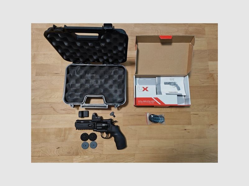 Umarex UX Tornado CO2 Revolver mit viel Zubehör