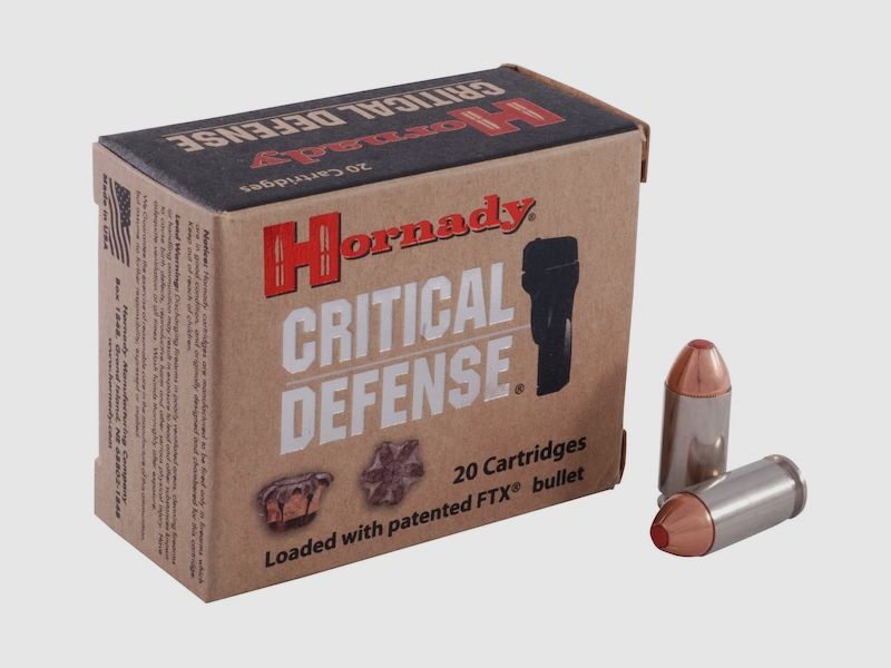 Hornady Critical Defense .40 S&W 165GR FTX 20 Patronen