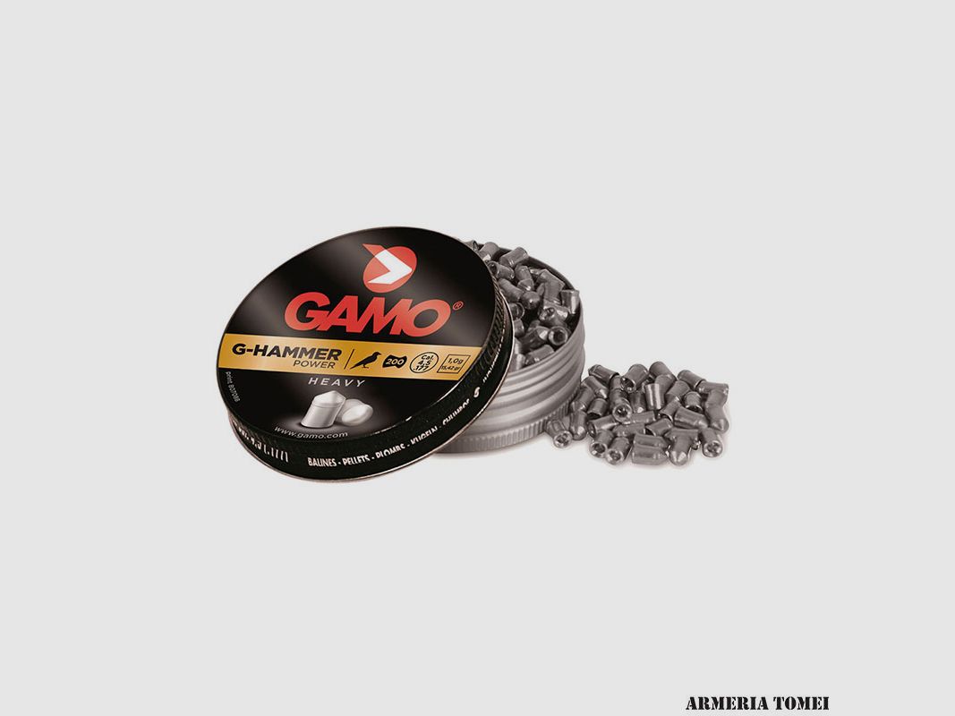 BULLETS AIR – GAMO – G-HAMMER CAL. 4.5 – 1.0G / 15.42GR PZ. 200