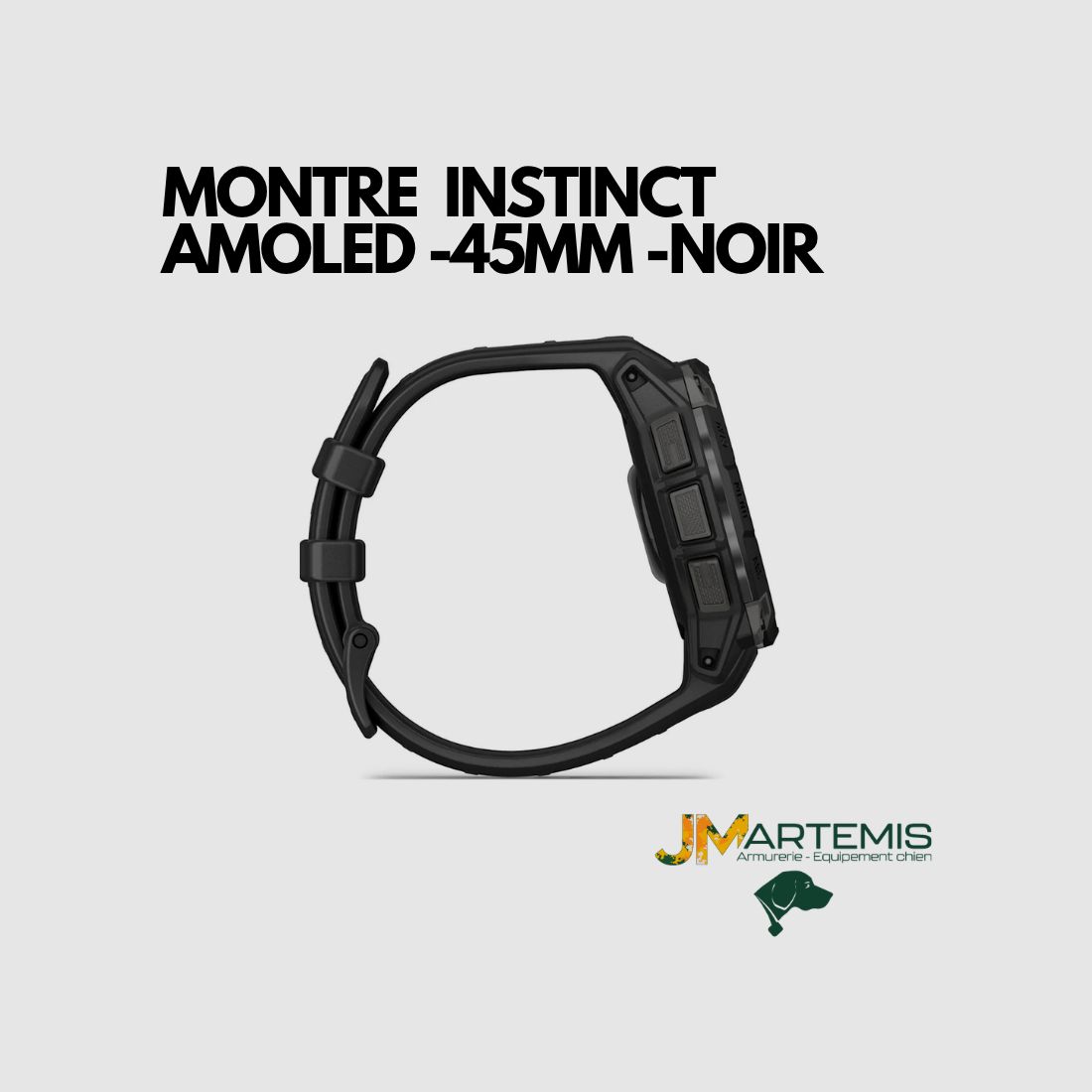 GARMIN Instinct® 3 AMOLED – Jagdausführung JMARTEMIS SCHWARZ (45 mm), Bild 5 von 5