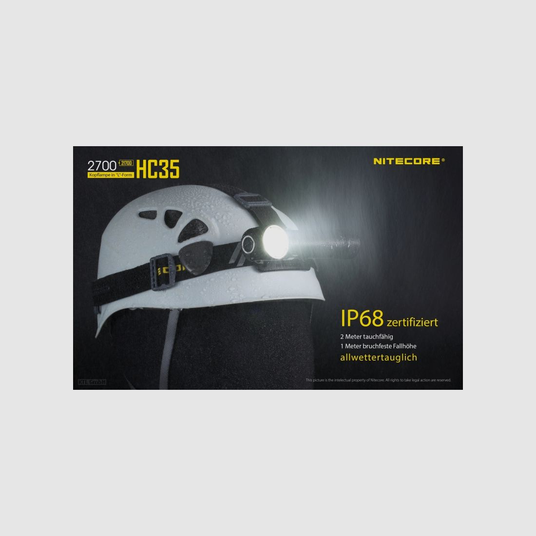 Nitecore HC35 Stirnlampe inklusive NL2140HP