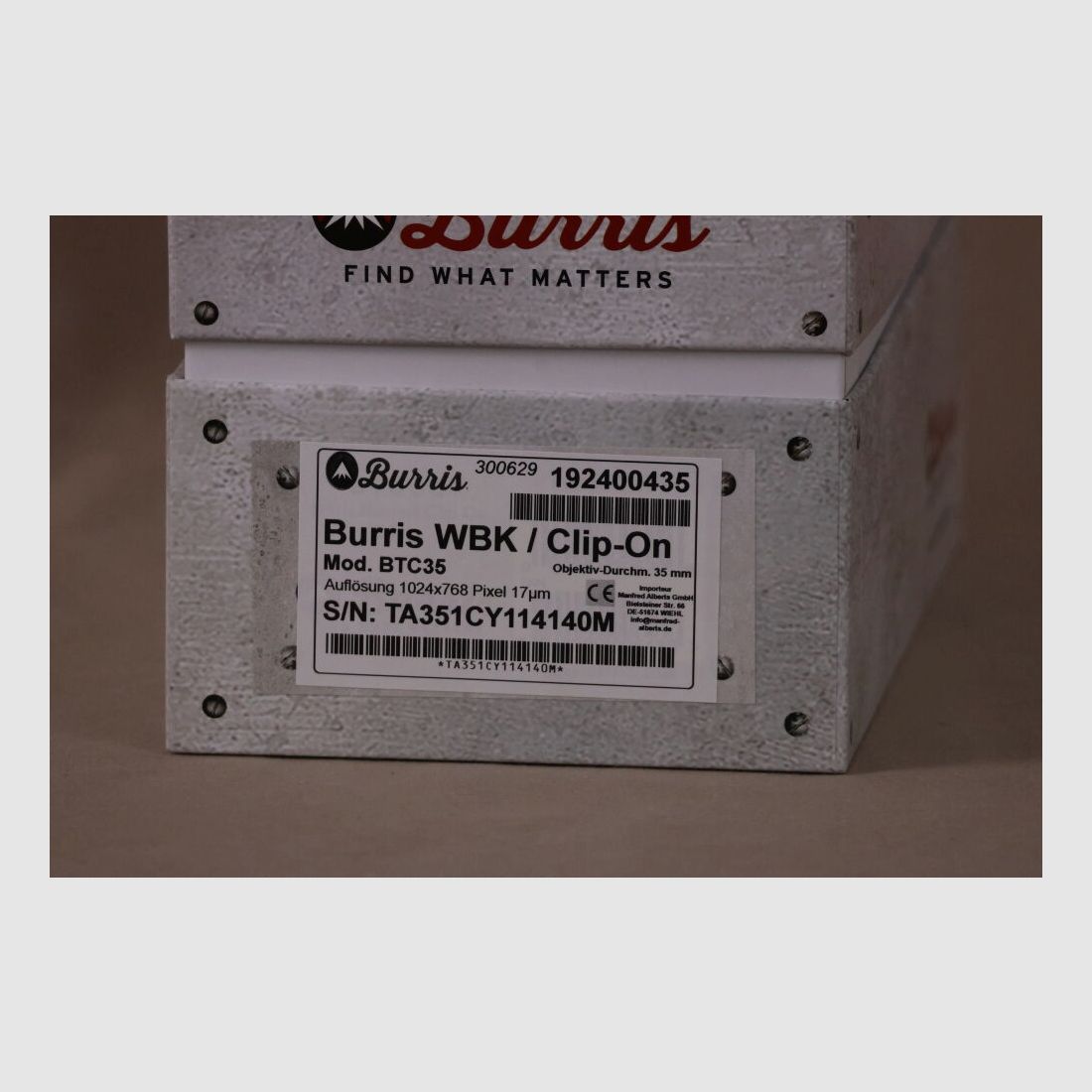 Burris Vorsatzgerät / WBK Clip on - Mod. BTC35 // SONDERPREIS!! // Wärmebild