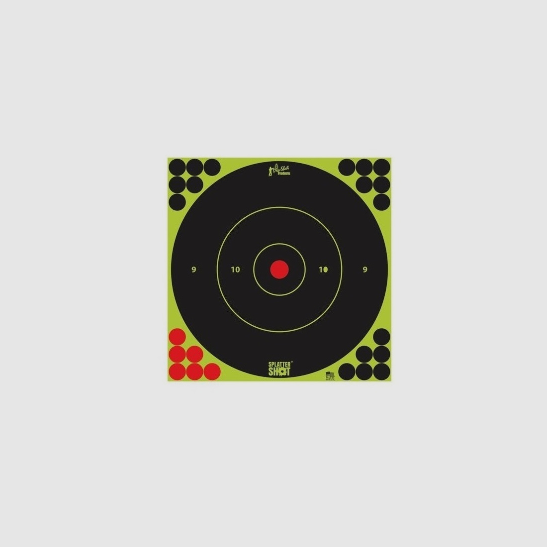 5 bersagli Bullseye verdi 30cm
