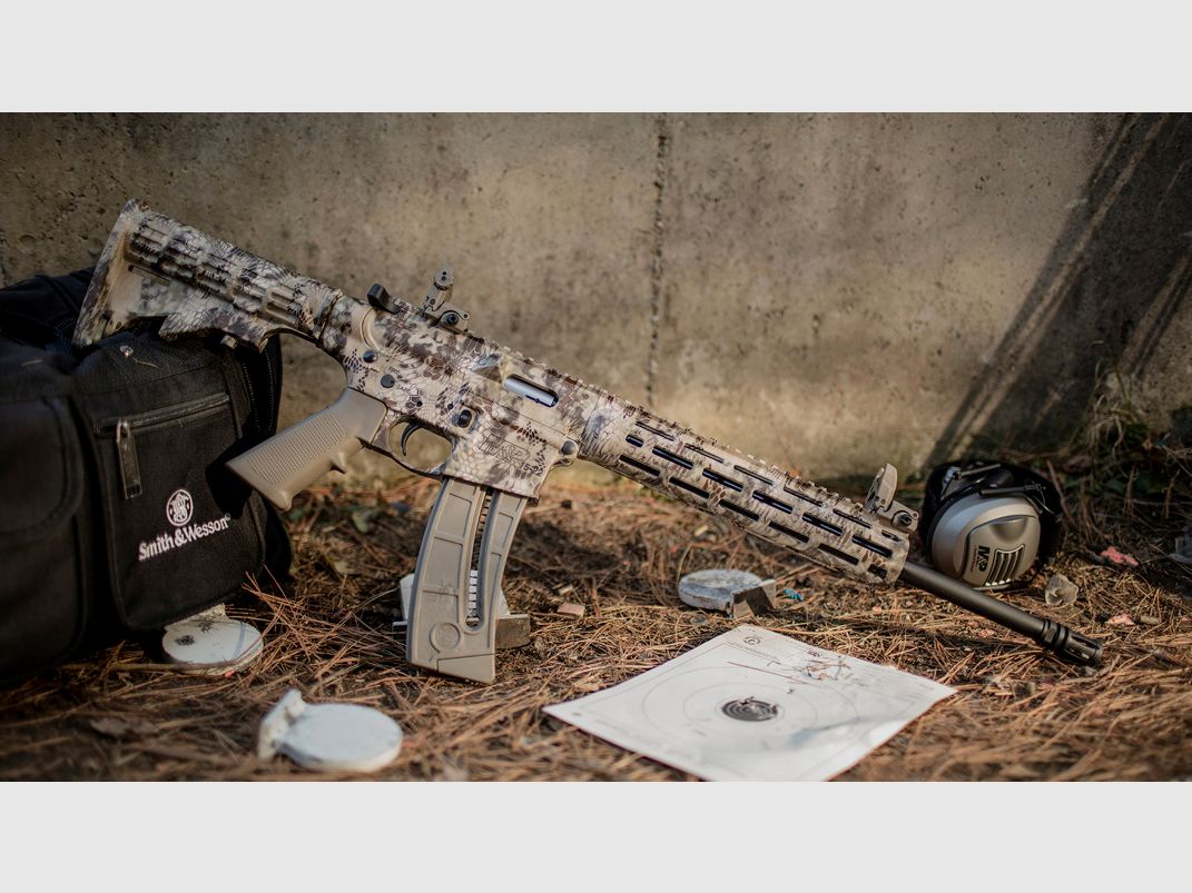 Smith & Wesson Rifle M&P15-22 Sport Kryptek Highlander .22Lr, 16.5′, 25 colpi, Bild 1 von 3