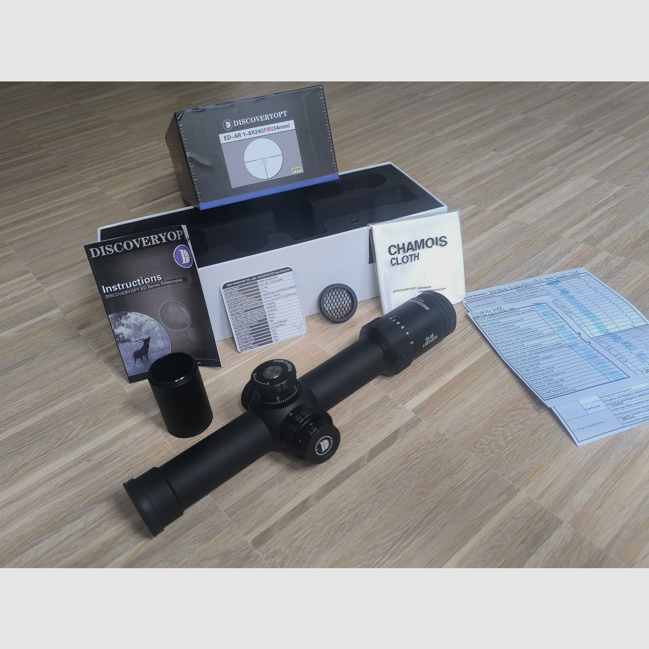 OPTYKA ODKRYWCZA ED-AR 1-8X24SFIR FFP-MRAD LPVO Luneta do polowania na dziki Szkło brak Vortex Kahles Athlon Bushnell Delta