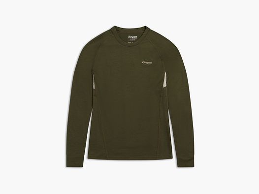 Bergans Inner:Pure Merino L/S Thermoshirt Men Pine Forest/Bone White XXL