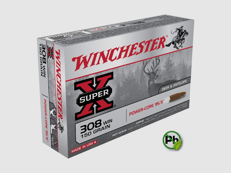 Winchester .308Win. 9,7g/ 150gr PowerCore – Bleifrei