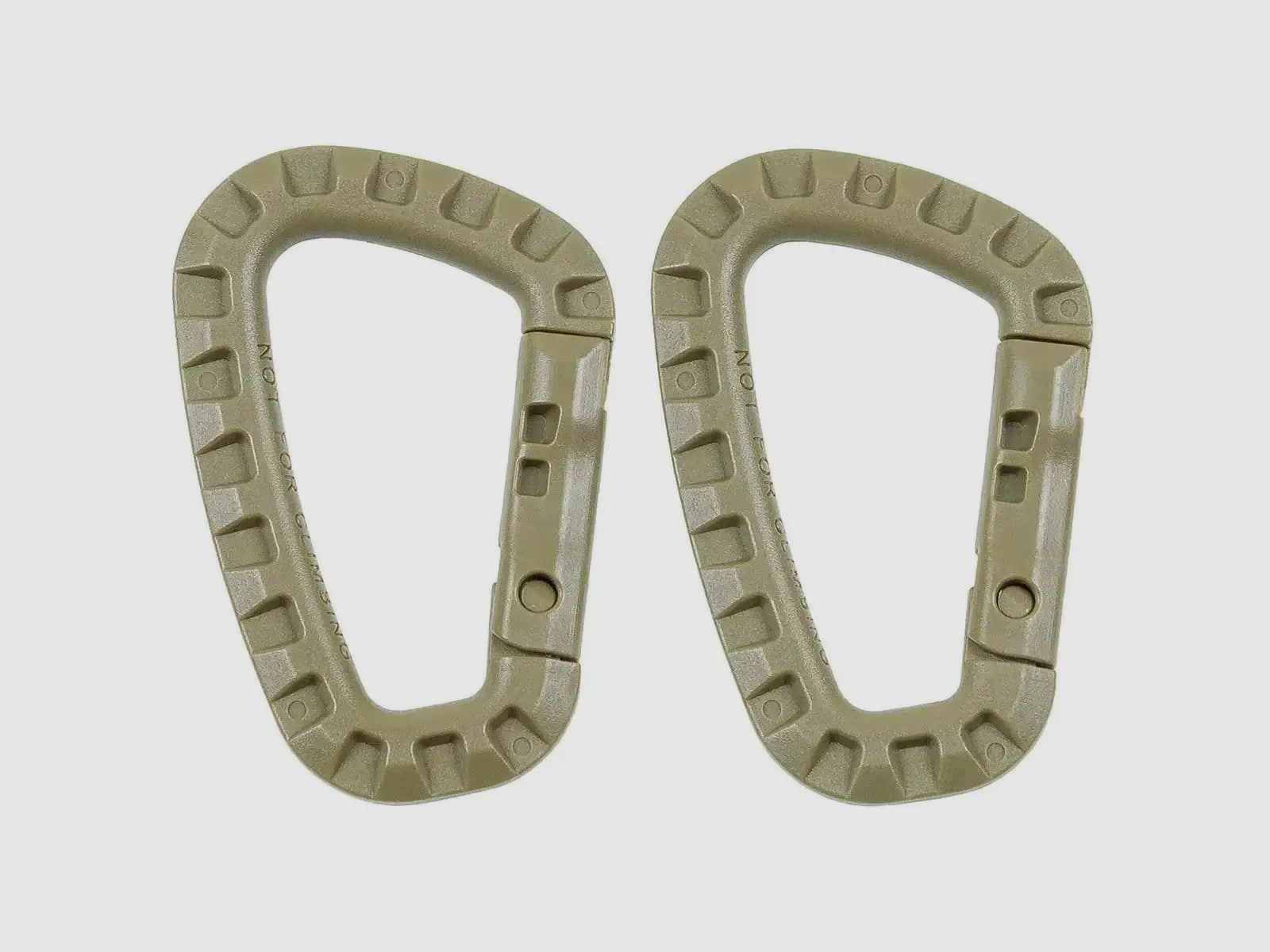 MFH MFH Carabiner de plástico 2-pack - Oliva