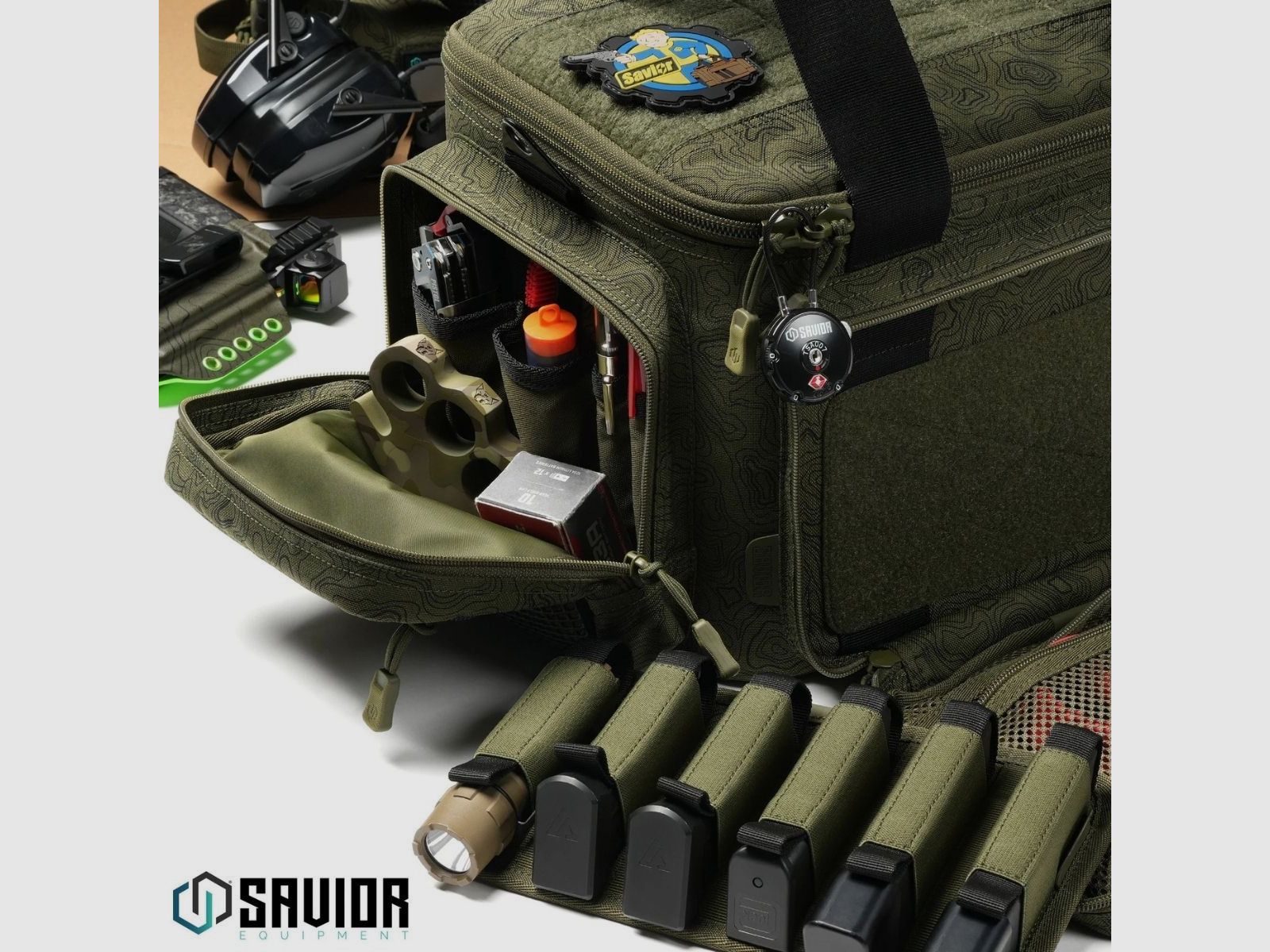 Savior - Range Bag Specialist - Tamography Green - RA-3GUN-WS-TAMOG, immagine 4 di 18
