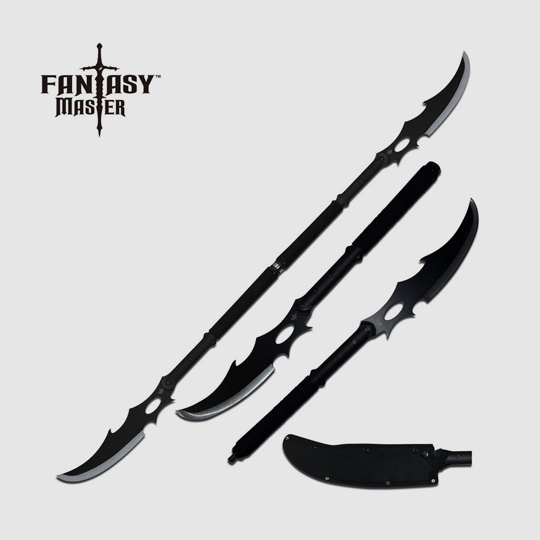 Fantasy Master Schwert mit Nylonscheide, Schwarz | 41200