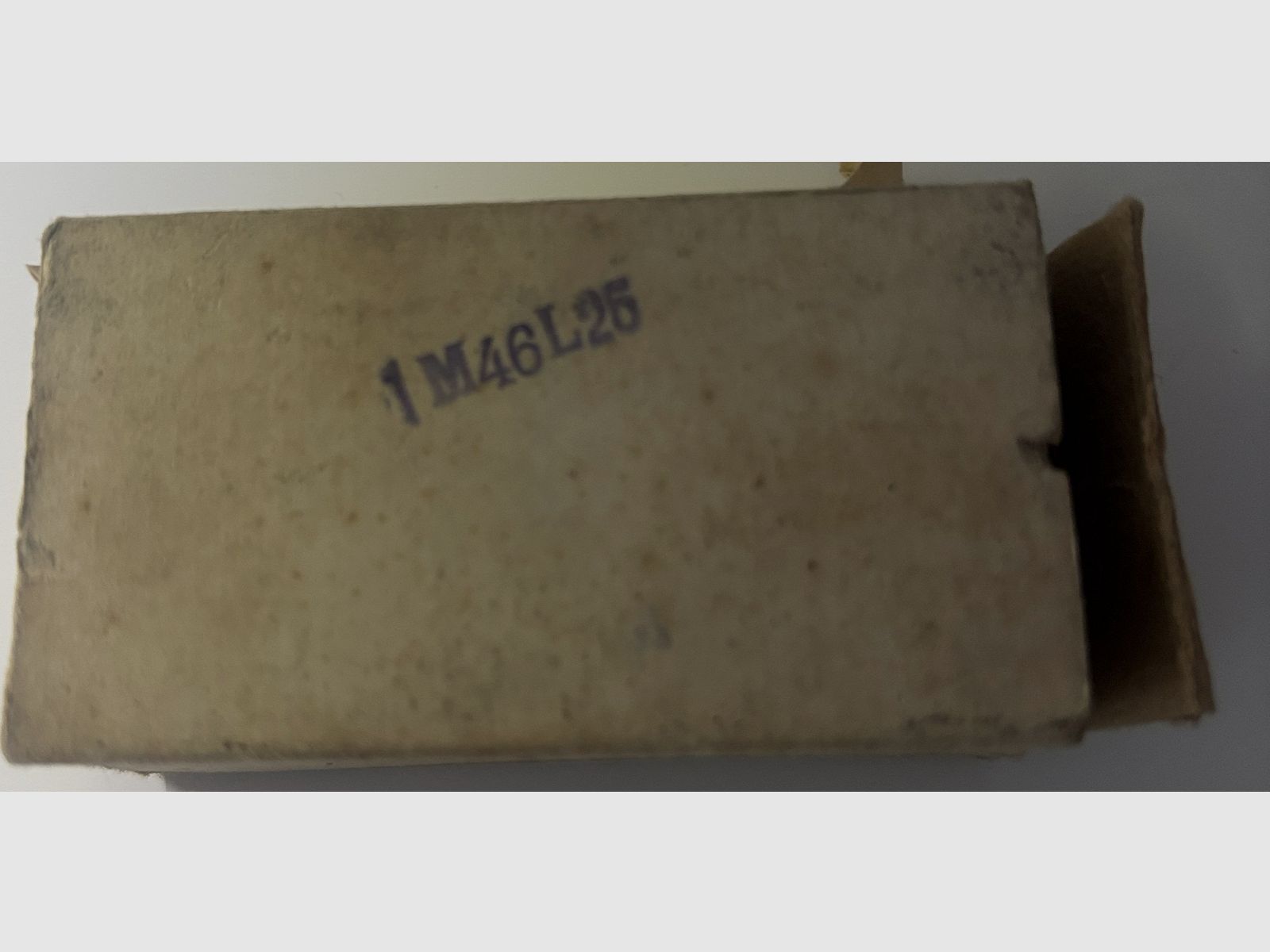 Oude RWS doelmunitie Kal.5,6 lang (.22lfb) - ca.1946 - 50 patronen - verzamelobject