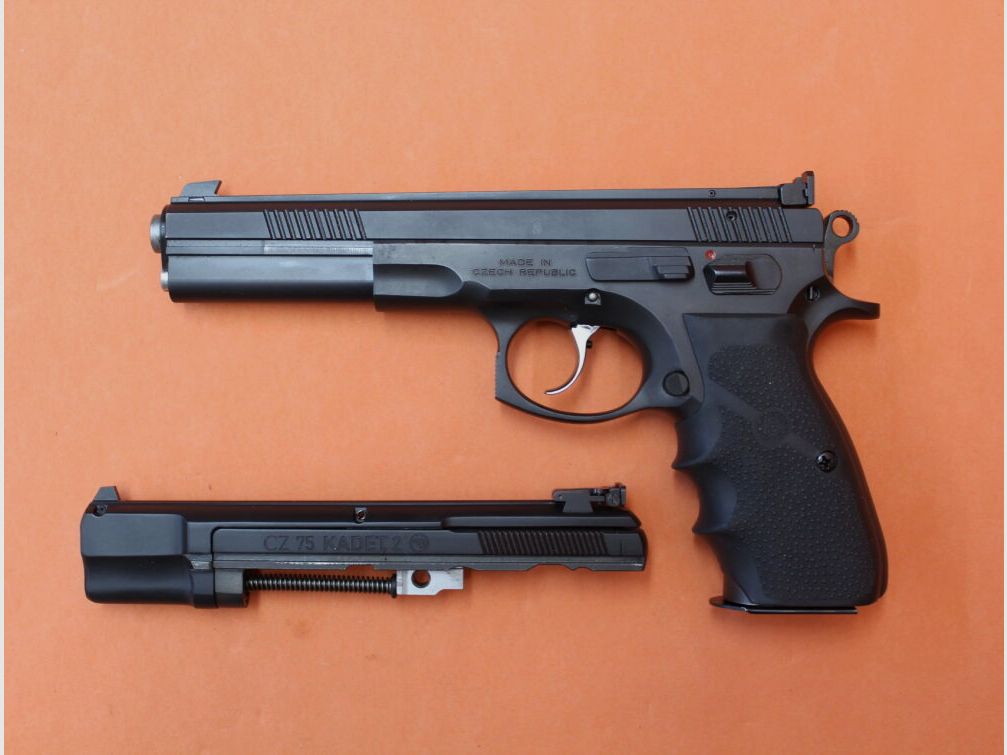 Waffen Oschatz + CZUB Ha.Pistole 9mmLuger CZ75 Sport II 6" SET incl. Kadet2 Wechselsystem .22lr (9mmPara/9x19 + .22.l.f.B)