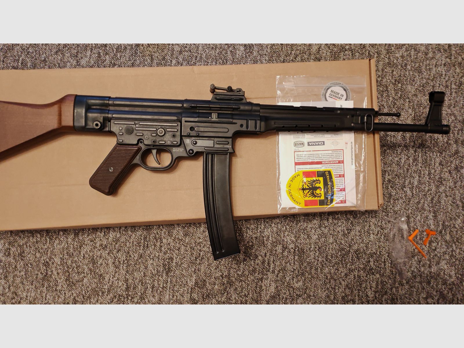 GSG STG 44 Schreckschuss Gewehr (aktuelle, verbesserte Version) | 9mm P.A.K. PtB 1085 | NEU & OVP