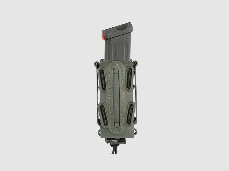 Soft Shell Pistol Mag Pouch with MOLLE Clip - Olive [TMC]