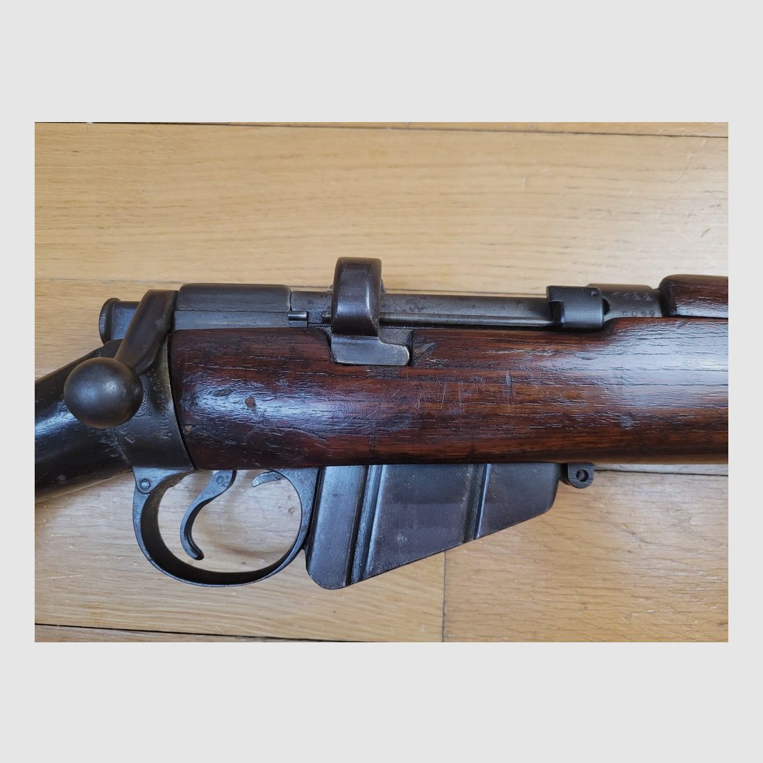 Seltenes Gewehr LEE ENFIELD MKIII Stern – Bestellung aus Siam von 1919 – Regiment der Wilden Tiger von König Rama VI – Herstellung BSA von 1919 – Kal. 303 British – Sehr guter Lauf – Seltene Variante des LEE Enfield in TBE, Bild 4 von 27