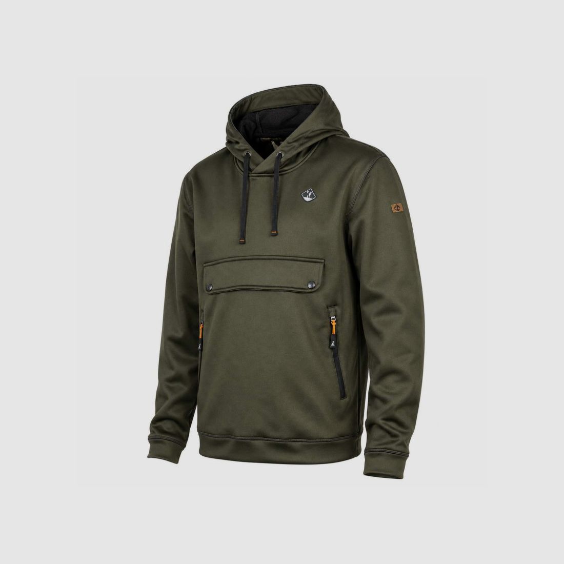 Khaki Hooded Sweatshirt Percussion - Warm Fleece Lining, image 3 of 6