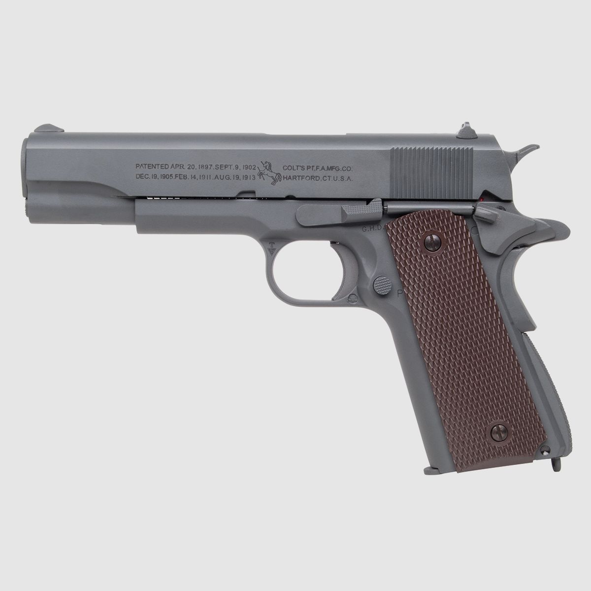 Colt 1911 parkerized Schwarz 6mm - Airsoft Co2 BlowBack