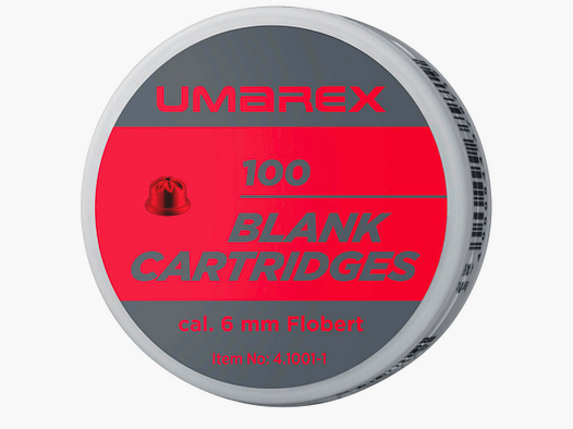 Umarex 4.1001-1 6 mm Flobert Knallpatronen 100 Stück für Schreckschusswaffen Pyro