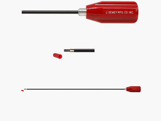 DEWEY cleaning rod .22 (UP TO 6.5 MM) (INCLUDING BRASS TIP AND ADAPTER), 61cm