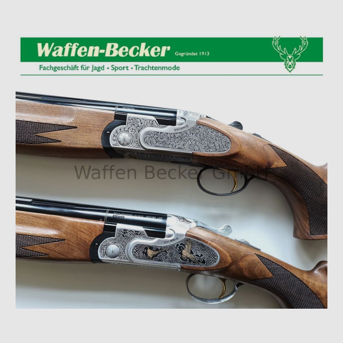 Brenner BF20 Premium silber/gold, 71cm Lauf, Kal.12/76 mit Stahlschrotbeschuss